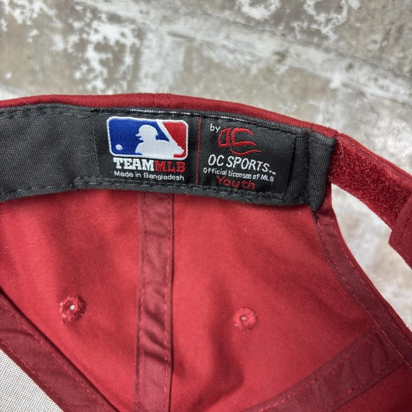 Arizona Diamondbacks Hat Cap Strap Back Red Black MLB Baseball Youth - Picture 7 of 10